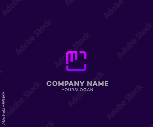 CM, MC Letter Logo Design vector Template