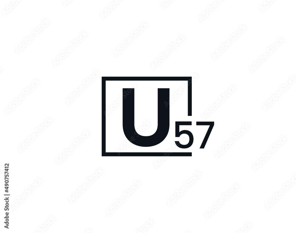 U57, 57U Initial letter logo U57, 57U Initial letter logo