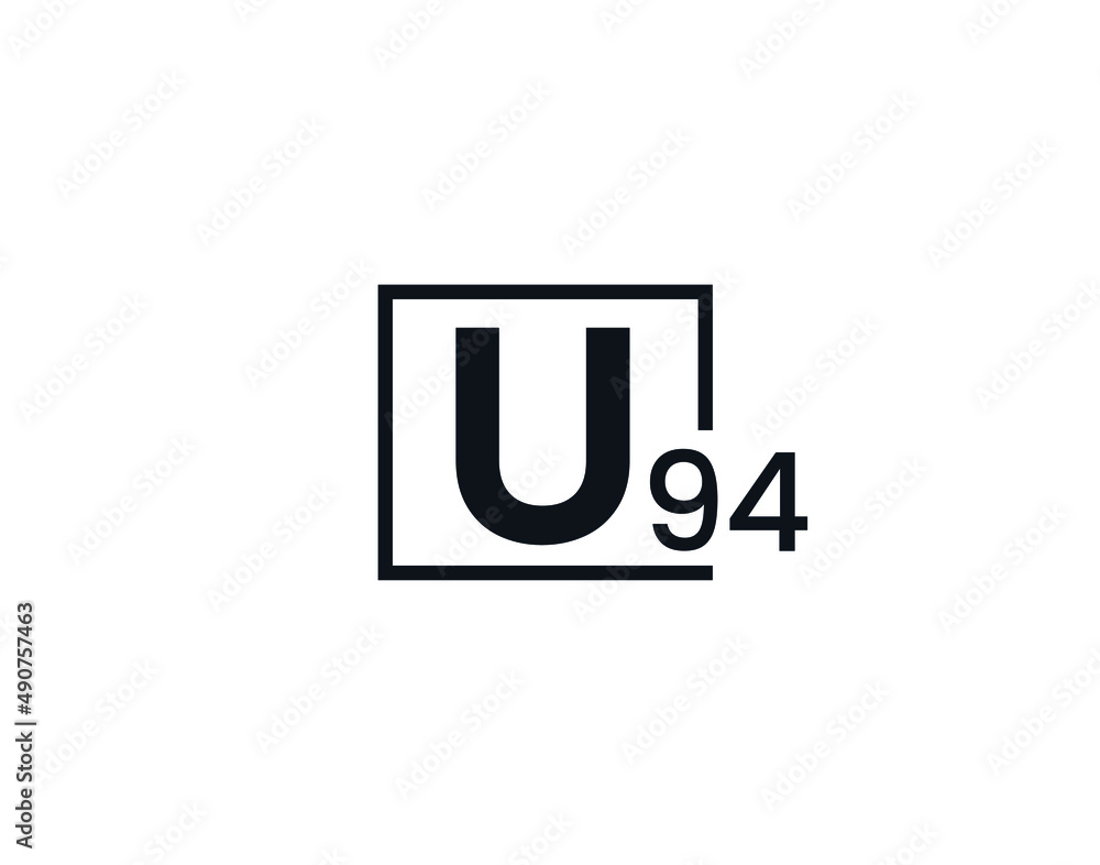 U94, 94U Initial letter logo U94, 94U Initial letter logo