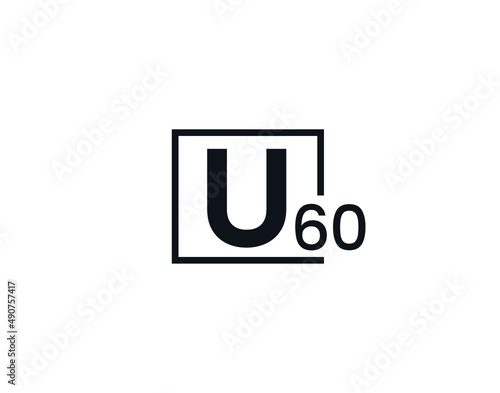 U60, 60U Initial letter logo