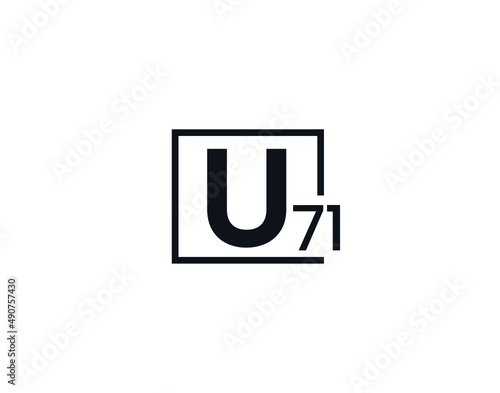 U71, 71U Initial letter logo