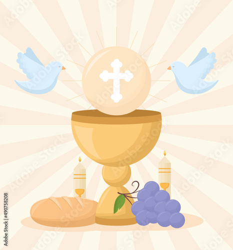 first communion items card