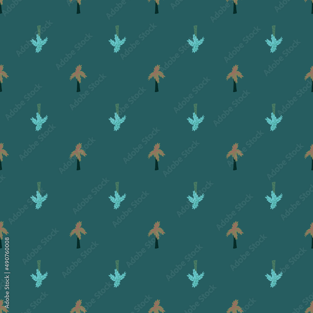 Palm tree seamless pattern. Tropical background. Palm tree seamless pattern. Tropical background.