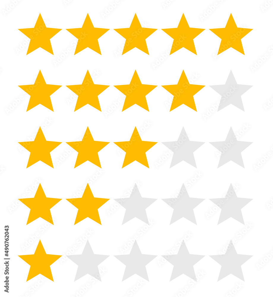 Star rank on white background. Illustration. Star rank on white background. Illustration.