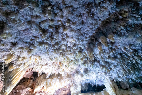 Beautiful underground detail of the Bellamar Caves in Matanzas, Cuba photo