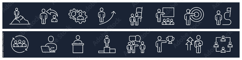 set of Business People elements symbol template for graphic and web design collection logo vector illustration set of Business People elements symbol template for graphic and web design collection logo vector illustration