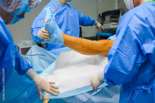 Preparation of the operating field before surgery