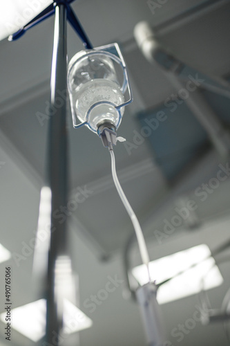 Liquid bottle. Solution for intravenous drip injection