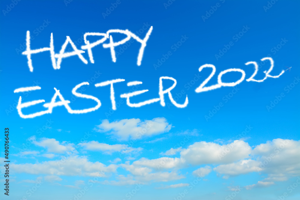 happy easter 2022 written in the sky happy easter 2022 written in the sky