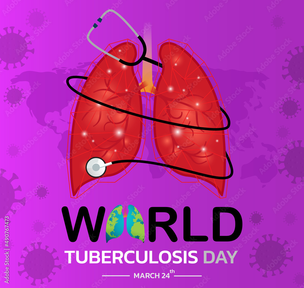 World Tuberculosis Day March 24. Medical solidarity day concept. Vector