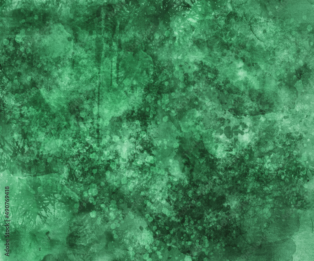 Abstract bright green watercolor background. Digital art painting. Abstract bright green watercolor background. Digital art painting.