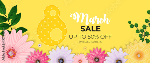 Poster International Happy Women s Day 8 March Greeting card sale banner Illu...