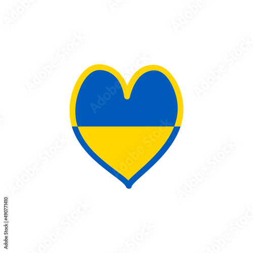 Ukrainian flag in heart shape on isolated white background. Flag of Ukraine Free Download Ukrainian flag in heart shape on isolated white background. Flag of Ukraine - GFXLoad