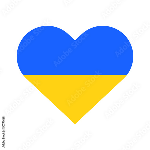 Free Download The flag of Ukraine in the shape of a heart. - GFXLoad