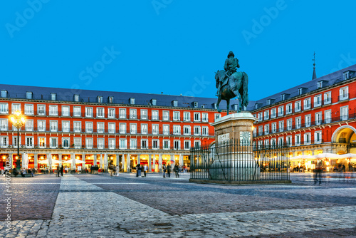 Main Square of Madrid Spain - Plaza Mayor
