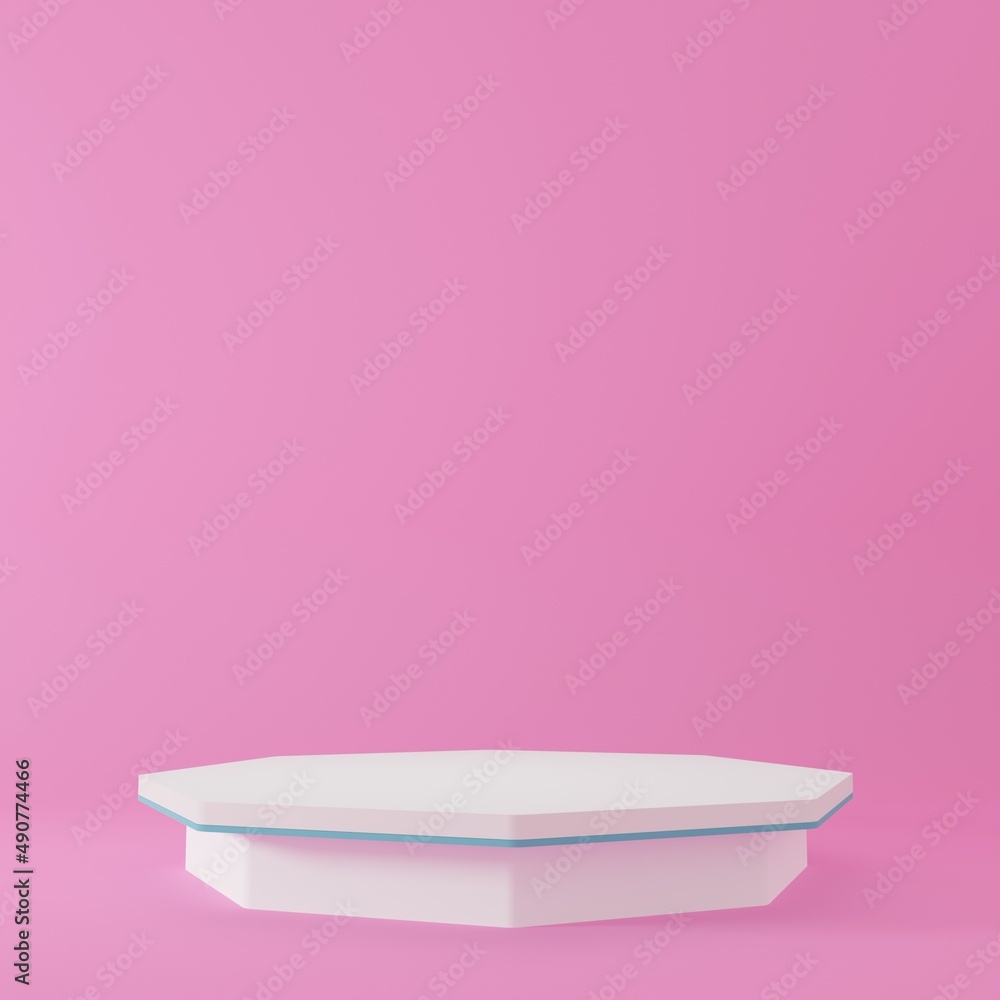 Product Stand in pink room ,Studio Scene For Product ,minimal design,3D rendering
Product Stand in pink room ,Studio Scene For Product ,minimal design,3D rendering
