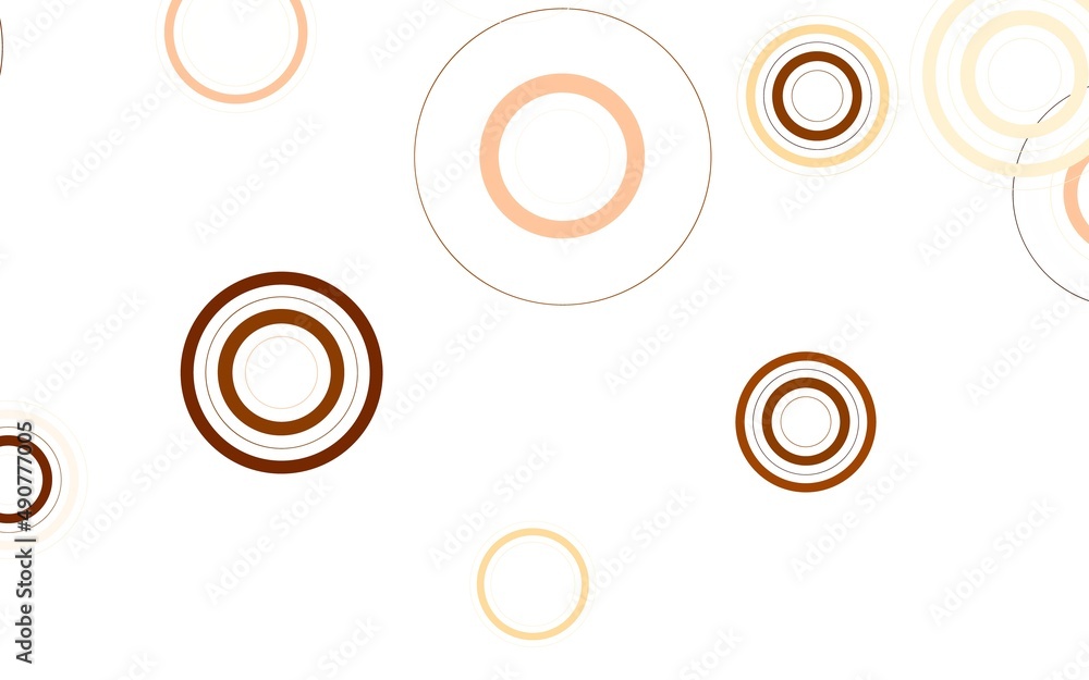 Light Orange vector background with spots.