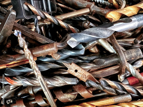 Photography Bin of drill bits