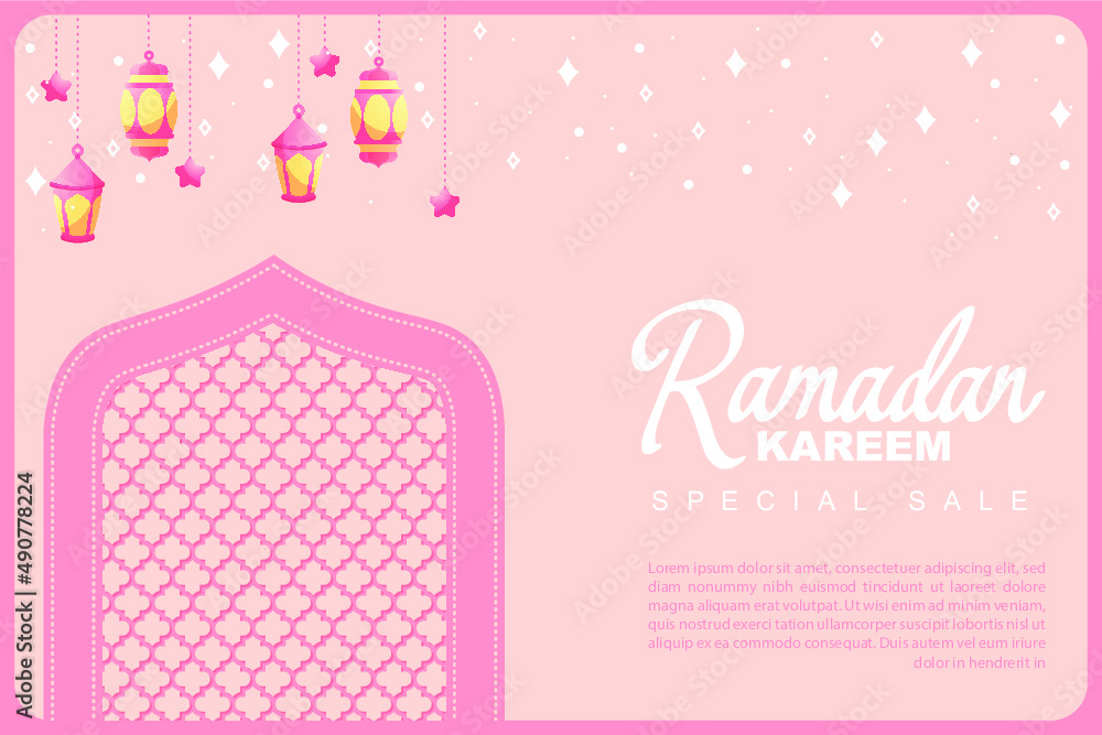 Cute ramadan, eid mubarak, islamic background