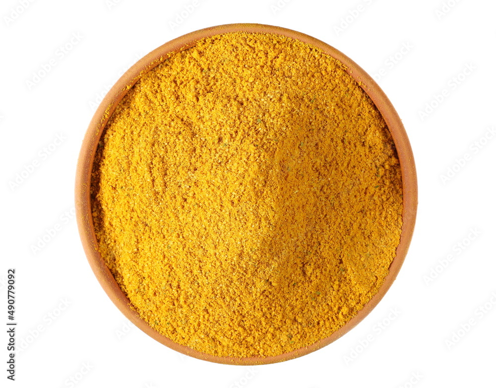 Seasoning salt, mixed kitchen salt, turmeric powder, ground coriander, onion powder, ground ginger, mustard, white pepper, celery, chopped parsley, cumin, chili peppers isolated on white Seasoning salt, mixed kitchen salt, turmeric powder, ground coriander, onion powder, ground ginger, mustard, white pepper, celery, chopped parsley, cumin, chili peppers isolated on white