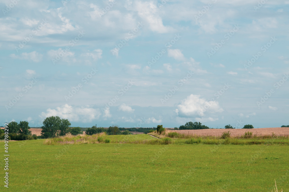 Fototapeta premium Ländliche Landschaft in der Magdeburger Börde bei Wanzleben