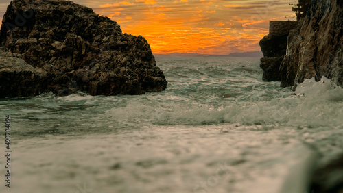 sunset over the sea © Егор Павлющик