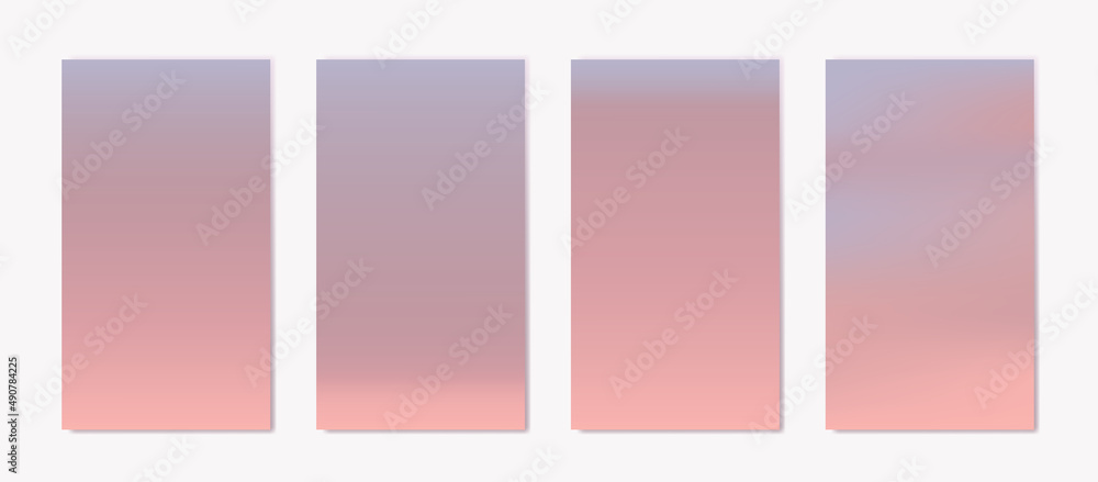 Soft pastel colors background, vector collection.