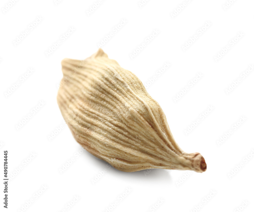 Cardamom seed isolated on white Cardamom seed isolated on white