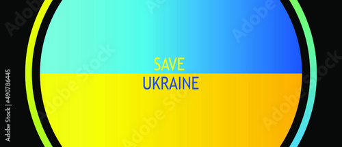 Save Ukraine. Ukraine flag praying concept background. Vector illustration.
