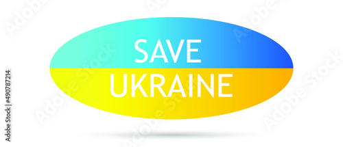 Save Ukraine. Ukraine flag praying concept background. Vector illustration.