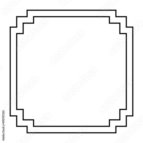 Abstract frame on White background. Illustration