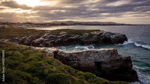 Beach of the cathedrals. Galician coast, Spain.