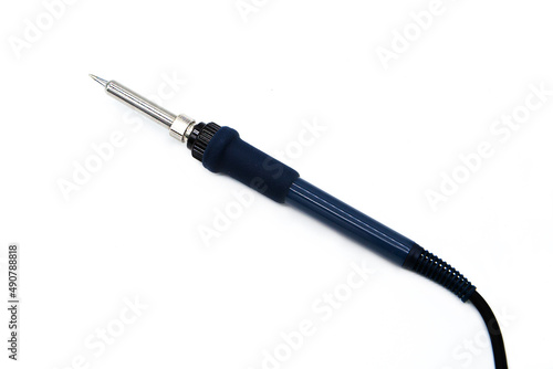 Fotografie Soldering iron isolated on a white background.