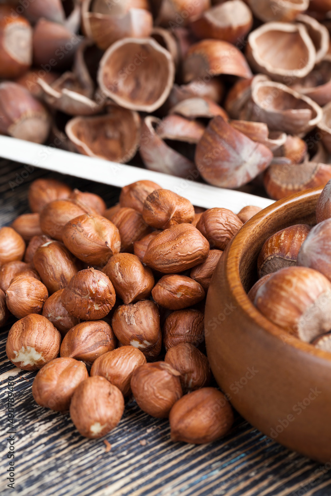 hazelnuts peeled from the shell hazelnuts peeled from the shell