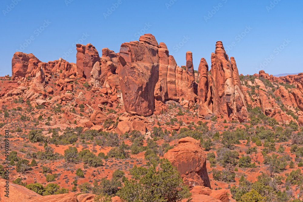 Rocky Slabs in a Sandstone Desert