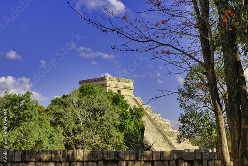 One of the new 7 wonders of the world, the castle of Chichen Itza photo