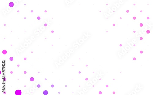 Light Purple  Pink vector Blurred decorative design in abstract style with bubbles.