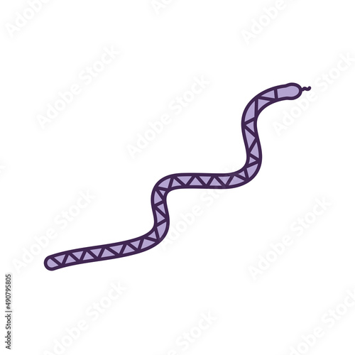 purple snake design