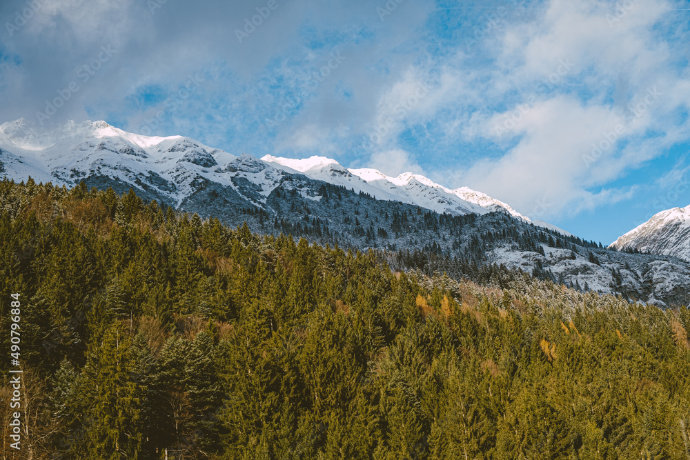 The Nordkette Alps mountain landscape in Innsbruck