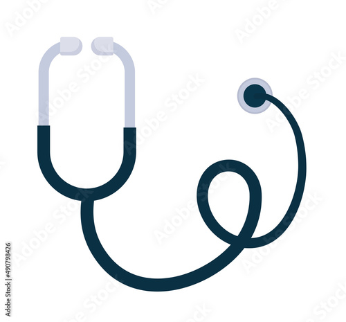 black stethoscope icon