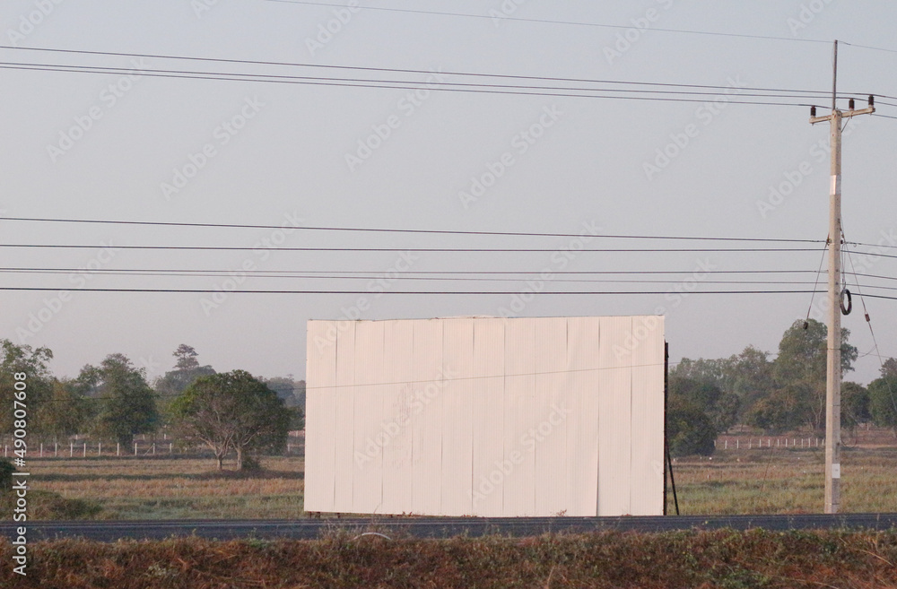 Obraz premium large billboard on the side of the road
