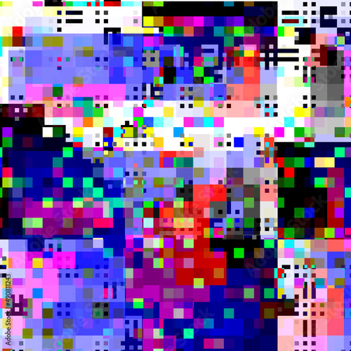 Emergence pixel art background.
