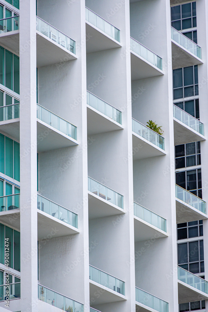 Modern Skyscrapers in Downtown Miami Modern Skyscrapers in Downtown Miami