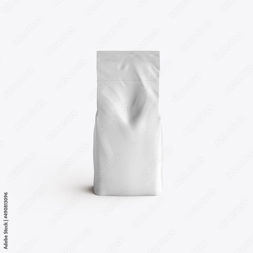 Paper  Food Bag . 3D render