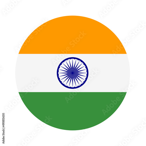 Abstract India Flag Sign. Illustration.