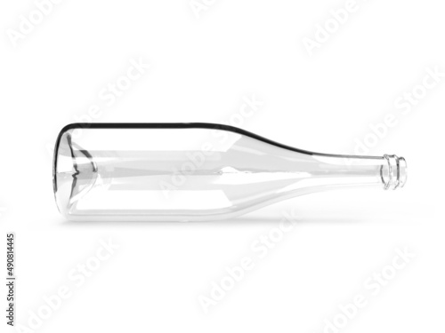 Glass Bottle 3D illustration Mockup Scene