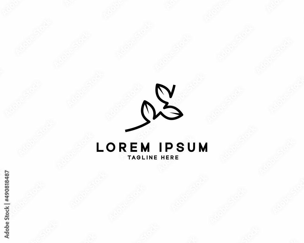 Leaf logo design template illustration vector Leaf logo design template illustration vector