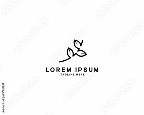 Leaf logo design template illustration vector