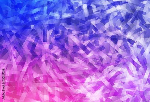 Light Purple, Pink vector pattern with sharp lines.