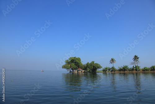 Beautiful backwater regions of Kerala, India. © AJay